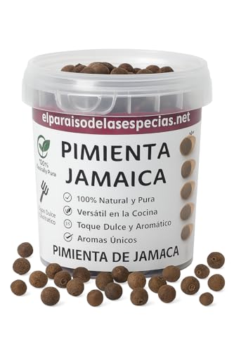 Pimienta de Jamaica 100 gr | Pimienta dioica 100% Natural | Pimienta Guayabita | Sabor Intenso con Notas de Canela, Clavo y Nuez Moscada