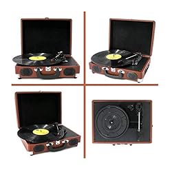 Tourne-Disque Vinyle Vintage Phonographe Rétro Platine Disque Tourne-Disque Portable Bluetooth LP - Les Beatles, Paul McCartney, John Lennon, RIngo Starr, George Harrison Tourne-Disque Vinyle Vintage Phonographe Rétro Platine Disque Tourne-Disque Portable Bluetooth LP – Image 5