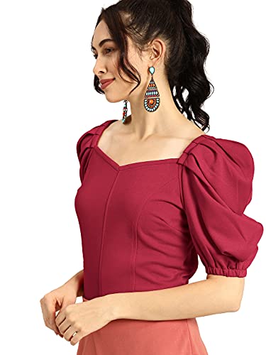 Image of Nefer Women's Solid V-Neck T-Shirt