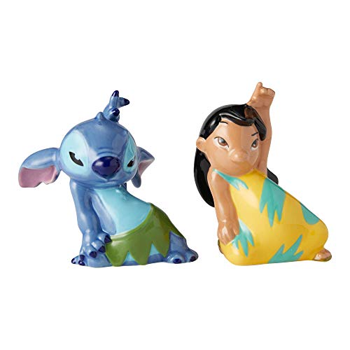Enesco Lilo And Stitch Cermaic Salt And Pepper Shakers, 3.5 Inches, Multicolor #TOP1