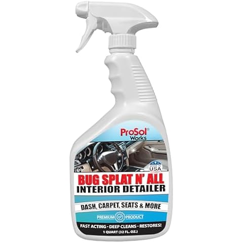 PROSOL WORKS Bug Splat N' All Interior Detailer 32 fl oz - All Purpose Cleaner for Seat, Dash, Wood, Glass & More - Quick Detailer Spray Effective on Oil, Dirt, Grime & Debris - Safe on All Surfaces Cover