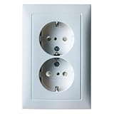 Berker Doppelsteckdose pws/gl 47548989;Doppelsteckdose pws/gl;Berker;47548989 47548989