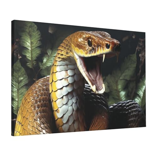 Toile serpent cobra impression HD affiche suspendue d'art mural haut de gamme