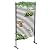 Outdoor Privacy Screens Freestanding, 36" W x 72" H Steel Pipes and Slats Panels, Outdoor Privacy Screen, Freestanding Screen for Outside Patio Garden Backyard, Brown