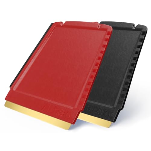 L&P A052 - Raschietto per Ghiaccio [ 2 Pezzi ] Murska Ottone Piccolo Molto efficiente Raschietto Ghiaccio Auto Rapidamente gratta Ghiaccio Auto raschiaghiaccio spatola Ghiaccio Auto (Colore Casuale)