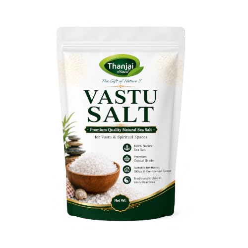 Image of Thanjai Natural Premium Vastu Salt 450G Crystals for Home & Office | Natural Crystal Sea Salt for Vastu & Space Cleansing | Suitable for Living Room, Bedroom, Workplace & Meditation Spaces