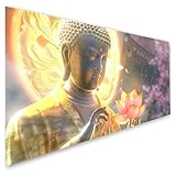 5D Diamond Painting zen Pintura Diamante Niños, DIY Dibujos con Diamantes Loto Cuadro Diamantes Manualidades Adultos, Punto de Cruz Diamante Lienzo 70x140 cm, Decoracion Hogar, Regalo Mujer G2-283