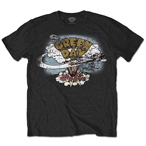 Amazon.com: Green Day T Shirt Dookie Vintage Band Logo Official