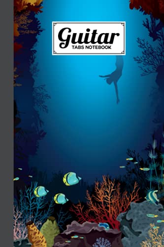 Guitar Tab Notebook: Sea Animals Cover Guitar Tab Notebook, Music Paper Notebook, Blank Guitar Tabla