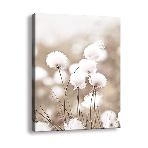 Canvas Wall Art For Living Room Modern Wall Painting For Bedroom Floral Bloom Blossom Close Up Pictures Prints On Canvas Size 11.5"X15" Framed Wall Decoration Dandelion Flower Pictures Poster Picture Artworks For Bathroom/Hallway And Office Wall Decor A-227 #TOP3