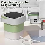 16L Portable Washing Machine with Spin Basket 3 Wash Modes Timer - Deep Cleaning Collapsible Clothes Washer Mini Washing Machine - Portable Clothes Washer for Apartment Travel Camping Dorm Hotel Home
