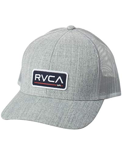 Image of RVCA Men's Curved Brim Trucker Hat, Structured Hat with Curved Bill, Adjustable Snapback Closure