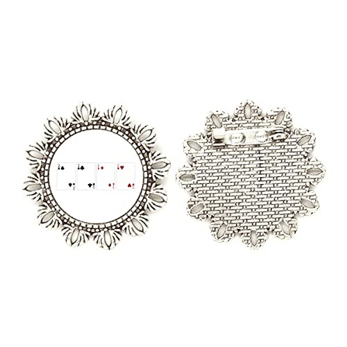 Broche de 2 corazones de diseño de pala para regalar en fechas especiales