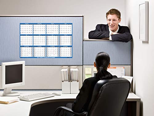 18x24 SwiftGlimpse 2024-2025 Academic Wall Calendar Dry Erase Erasable, Large, Wet & Dry Erase Laminated, Reversible, Yearly Planner JULY 2024 to JUNE 2025 ONLY