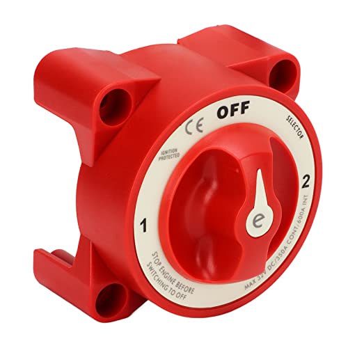 Battery Disconnect Switch Cut Off Power Isolator 3 Levels 350A 32V DC for RV Marine Boat