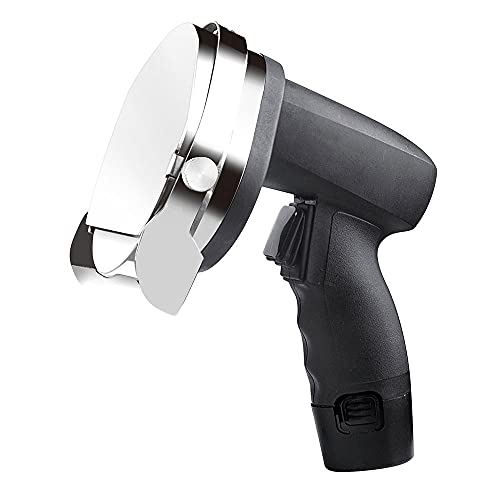 JHLP Coltello elettrico senza fili professionale per kebab, affettatrice di precisione in acciaio inox per giroscopio, kebab turco, lame incluse, taglia carne ideale