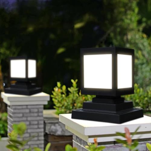 Lámpara solar para poste con batería de 2000mah: la solución de luz resistente para jardín 4
