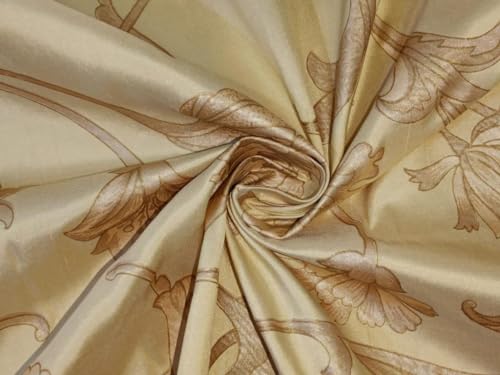 Soie dupion imprimé au mètre 137,2 cm tissu soie naturelle DUPPRT38