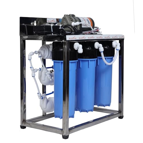 Image of Bluevua 25 LPH Commercial RO Water Purifier with Single Pump Purification, TDS Adjuster, Blue.