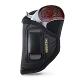 Houston Gun Holsters IWB Bond Arms Holster Left Hand – Black Eco Leather Concealed Carry for Century 2000 Backup .45lc .410 3.5' Barrel Texas Ranger Snake Slayer – Inside Waistband Soft Suede Lining