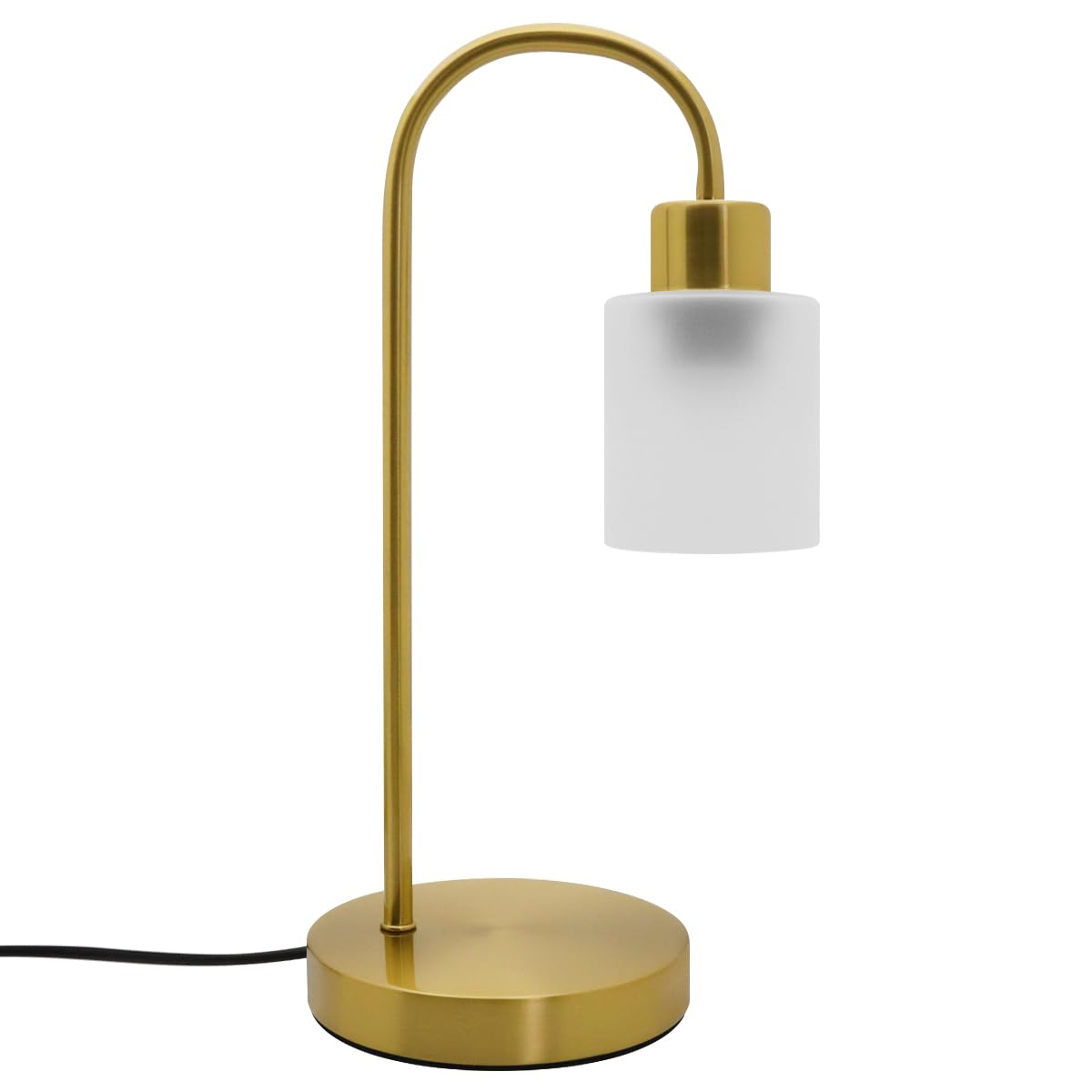 Long Life Lamp Company Brass Antique Table Lamp Frosted Glass Lamp Shade Desk Lamp T508
