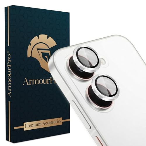 Image of ArmourPro Camera Lens Protector for Poco X8 Pro Tough HD Individual Aluminum Alloy Rings 9H Camera Cover, Scratch-Resistant,Camera Lens Protection| Silver, 1 Pack