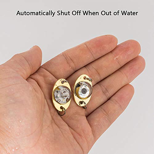 Dr.fish 5 Pack Fishing Deep Drop Lights Led Fishing Lure Fishing Light Attractant Spoon Flasher Underwater Trolling Salmon Halibut Bass #TOP4