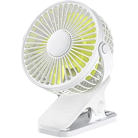 ABGRC Elegance zasilany klips na mini wentylator ładowalny zasilanie przez USB 3 prędkości wielofunkcyjny mały ale mocny do sypialni stołu biura ręczny wentylator stojący wentylator stojący