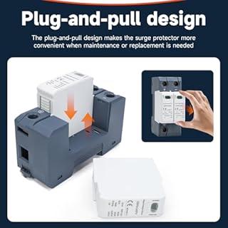 2P 40KA 600VDC Scaricatore di Sovratensione per Corrente Continua, GSP9-C40 Dispositivo di Protezione Contro Sovratensioni e Fulmini, Adatto a Fotovoltaici e Circuiti Domestici a Basso Tensione