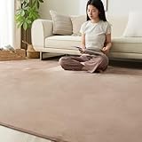 カーペット ラグ ラグマット 絨毯 185×185cm(約2畳) リビングマット 抗菌 防臭 防ダニ 滑り止め付き オールシーズン 床暖房 ホットカーペット対応 洗える フランネル 無地・モカSL-I001-185185MO-A