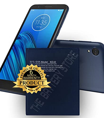 Image of THE BATTERY STORE Orignal KE40 OrignaI Mobile Battery Compatible for Motorola Moto E6 XT2005 XT2005-3 XT2005-4 XT2005-1 with 6 Month Replacement Warranty.(for Moto KE40)