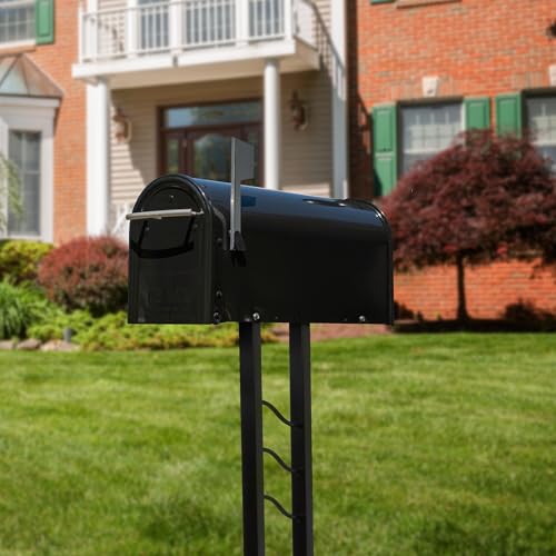 ARCHITECTURAL MAILBOXES MON00BPEC Montroso Mailbox Post, Black - Image 4