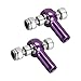 uxcell 2 PCS M3/3mm 18mm Linkage Rod End Tie Rod End Ball Head Joint Adapter Purple for RC Crawler Boat