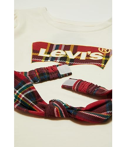 Levi's® Girl's Meet and Greet Long Sleeve Tee (Little Kids) Antique White 6 Little Kid2