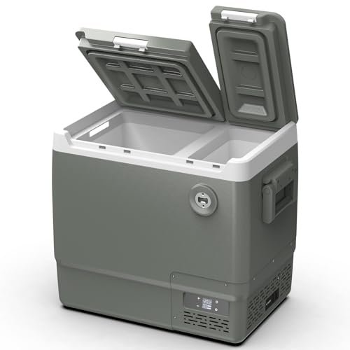 �y2026�V�o��zAlpicool �ԍڗ①�� 2�� 46L �Ɨ����x���� �|�[�^�u���①�� 2�t�^�J�� ��e�� �}���Ⓚ �ԍڗ①�Ⓚ�� -20���`20�� �É� 3WAY�d���Ή� DC12V/24V AC100V �ԍډƒ뗼�p �ȃG�l �ɓ��� �𔲂� ��