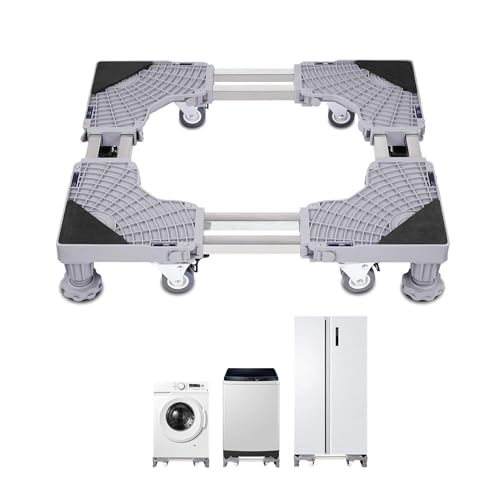 Tooleroo Washing Machine Stand - 300Kg Adjustable Wheeled Fridge Appliance Base