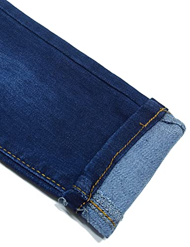 KIDSCOOL SPACE calça jeans infantil menino menina espaço infantil, faixa elástica infantil dentro de