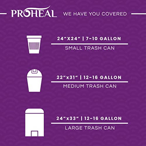 7-10 Gallon Clear Trash Can Liners, 100 Count - 24" X 24" High Density Trash Bin Bags For Lightweight Garbage - Wastepaper Basket Bin Liners, Shredder Bags, Bathroom, Office - 8 Micron Thick #TOP7