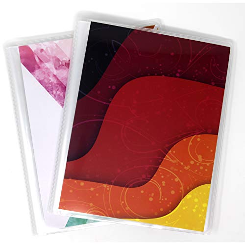 6 X 8 Photo Albums Pack Of 2 - Each Large Format Photo Album Holds Up To 60 6X8 Photos In Clear Pockets. Flexible, Removable Covers Come In Bright, Modern Patterns. #TOP1