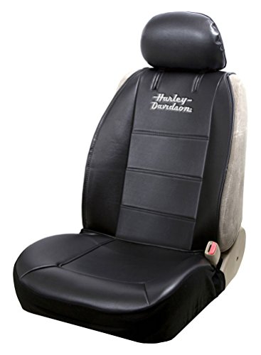 Harley-Davidson Stacked Logo Universal Sideless Seat Cover, Black – Single 8615