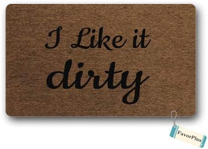 Doormat I Like It Dirty Styleii Outdoor/Indoor Non Slip Decor Funny Floor Door Mat Area Rug for Entrance 15.7X23.6 Inch