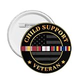 Qauirfe Child Support Afghanistan Veteran Express Your Unique Style with Our Fashionable Round Badges Medium