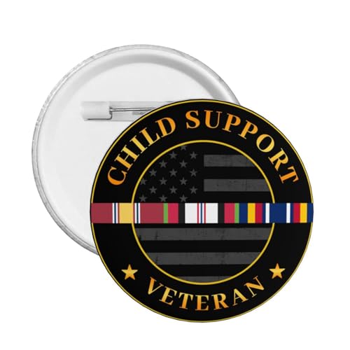 Qauirfe Child Support Afghanistan Veteran Express Your Unique Style with Our Fashionable Round Badges Medium