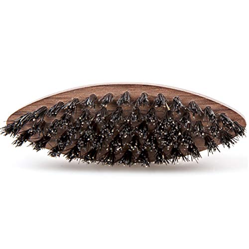 Fendrihan Oval Bubinga Wood And Boar Bristle Beard And Mustache Brush 3.14 Inches (Made In France) #TOP2