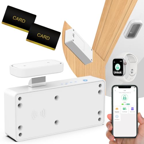 Eseesmart Smart Cabinet Lock, Hidden RFID Keyless Electronic Bluetooth Drawer