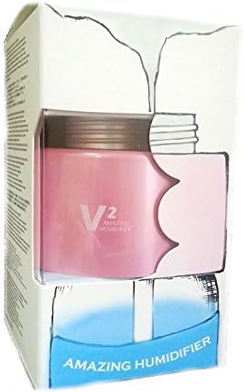 V2 Amazing Bottle Cap Portable Humidifier Fits Over A Water Bottle Pink