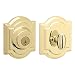 Baldwin 380 ARB L03 SMT CP RCAL Single Cylinder Arched Deadbolt Featuring SmartKey, Lifetime Polished Brass