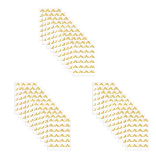Bloepum 720 Pieces Photo Corners for Scrapbooking, Gold Photo Corner Stickers, Self-Adhesive Photo Mounting Corners,Gold