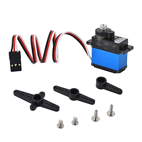 3Pcs Mm0090 3Kg Analog Rc Servo,Micro Servo With Metal Gear Half Aluminum Case For Rc Toy Parts,Mini Servo Motor For Rc Airplane/Helicopter/Car/Boat/Arduino Project #TOP4