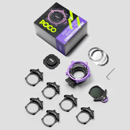 MOFAGE PL-L Lens Adapter Ring Kit for PL to L Mount Camera Lens Adapter, Fit All PL Lens Filter Size, Quick Change Filter